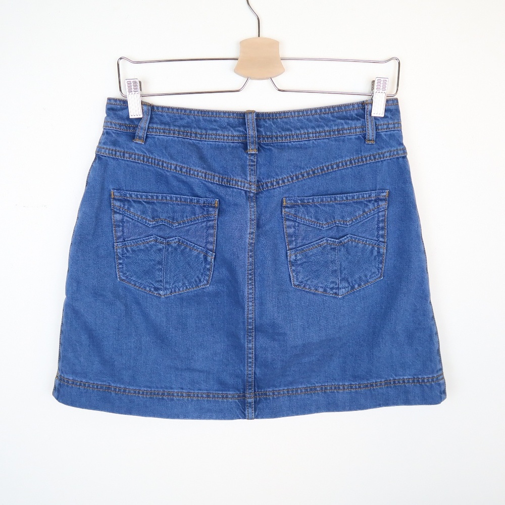 Free People Wildfire Button A Line Mini Skirt M 28 - Picture 8 of 8